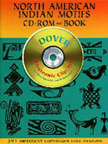 NORTH AMERICAN INDIAN MOTIFS - CD Rom & Book