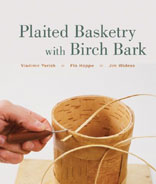 PLAITED BASKETRY WITH BIRCH BARK