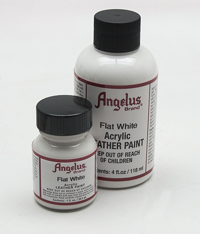 flat white leather paint