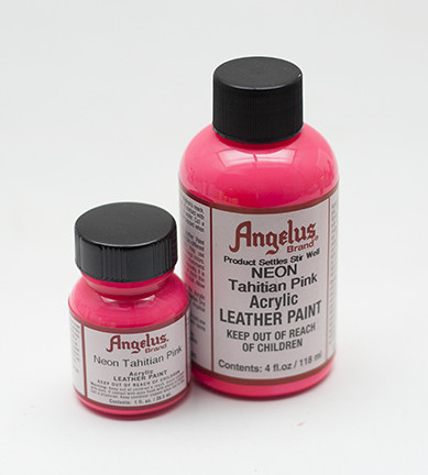 Angelus Acrylic Leather Paint 1oz Neon Tahitian Pink