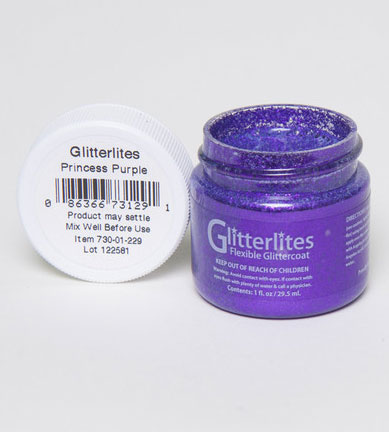 ANGELUS LEATHER PAINT - Glitterlites - Princess Purple Shoe Paint