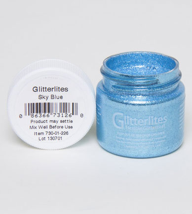 ANGELUS LEATHER PAINT - Glitterlites - Sky Blue Shoe Paint